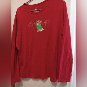 Xxl holiday bell long sleeve shirt